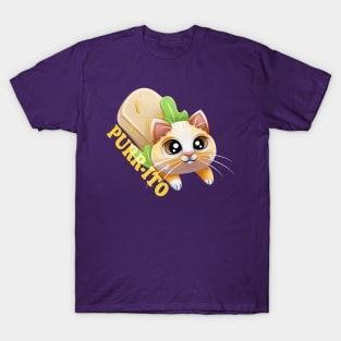 Purr-ito cute Cat Burrito T-Shirt